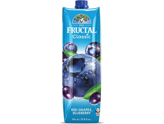FRUCTAL BLUBERRY&RED GRAPES 1L
