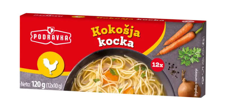 Podravka Chicken kocka 120g (Stock Cube)